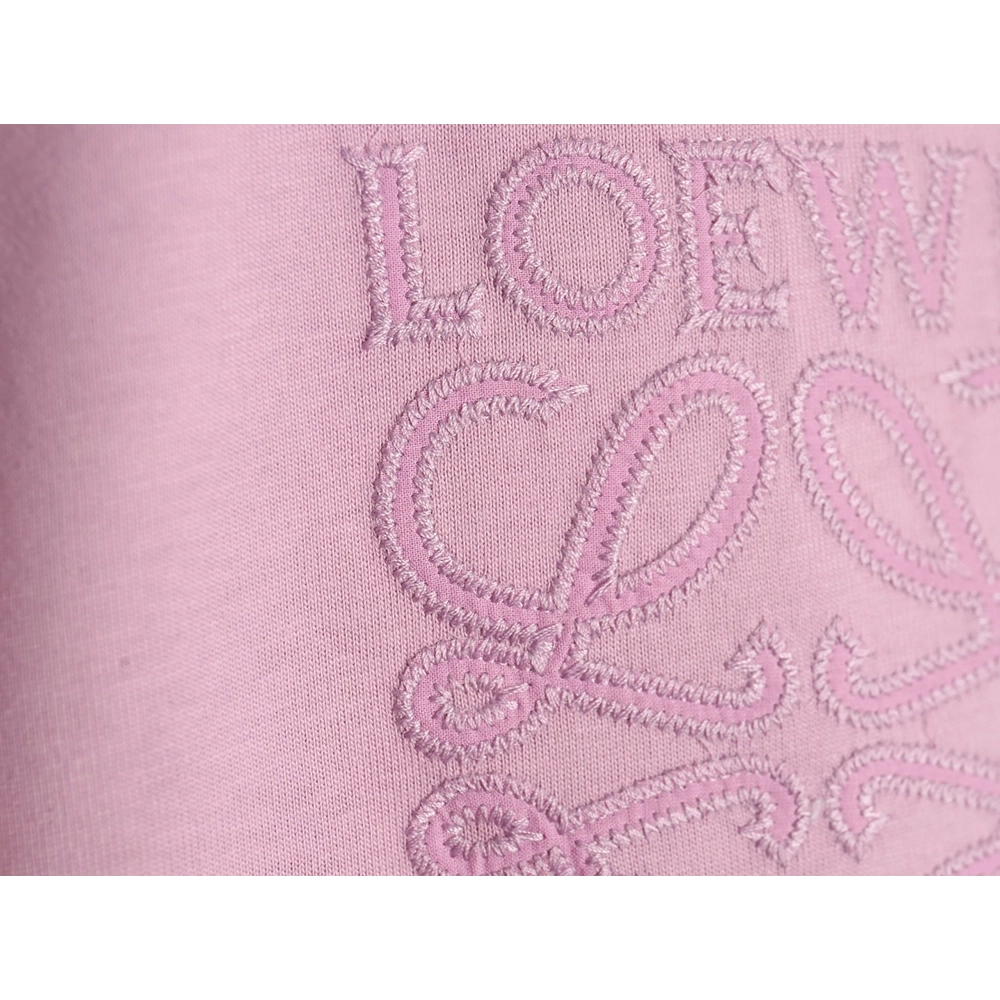 Loewe chest large embroidery short sleeve Tshirt,Loewe T Shirt,Tshirt,Hiqh quality low price,free shipping