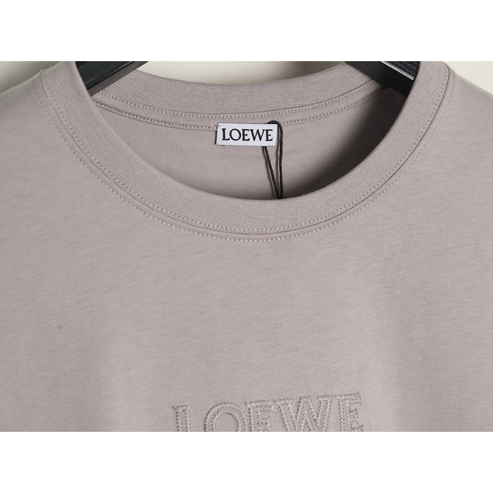 Loewe chest large embroidery short sleeve Tshirt,Loewe T Shirt,Tshirt,Hiqh quality low price,free shipping