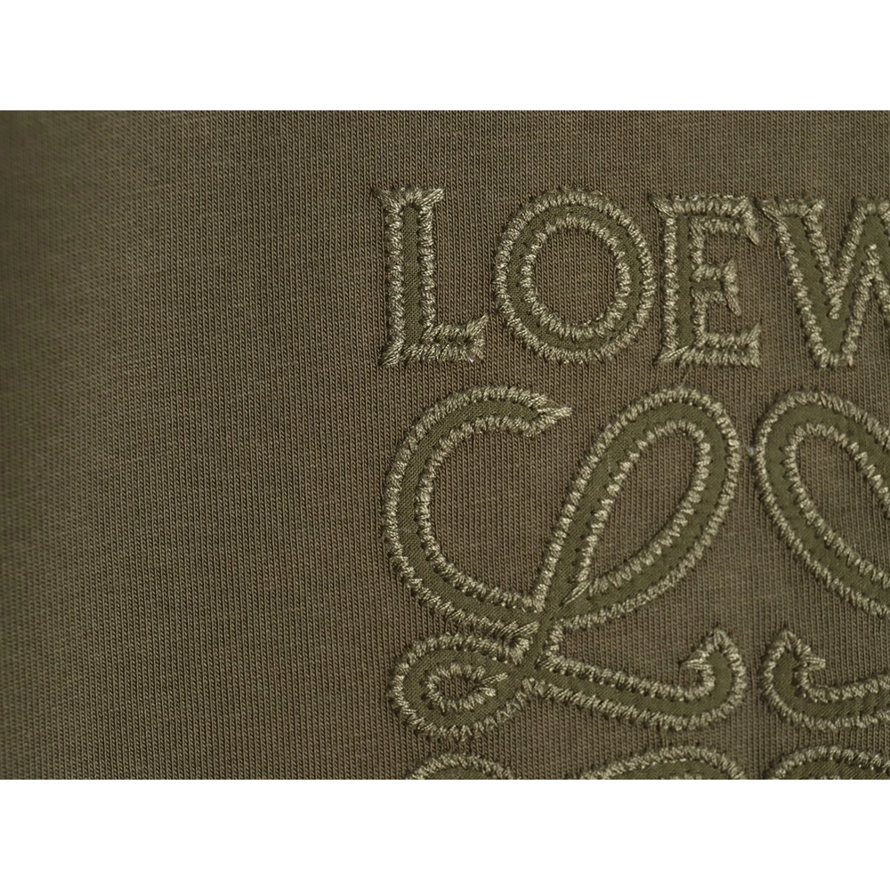 Loewe chest large embroidery short sleeve Tshirt,Loewe T Shirt,Tshirt,Hiqh quality low price,free shipping