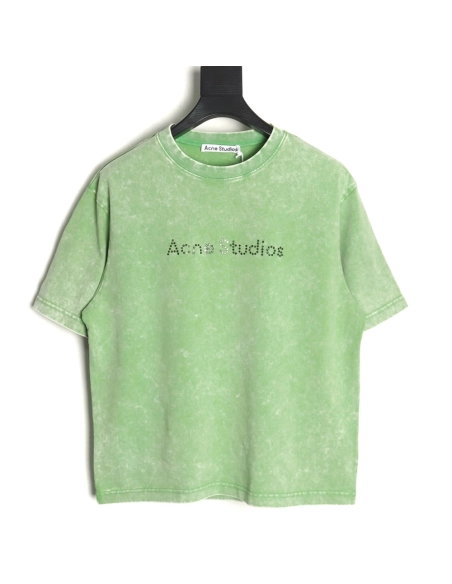 Acne Studios Beaded Lettering Short Sleeve TShirt,Acne Studios T Shirt,Tshirt,Hiqh quality low price,free shipping