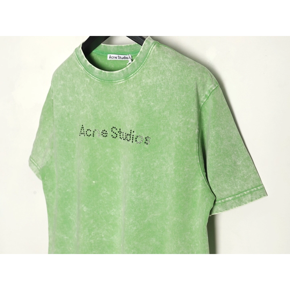 Acne Studios Beaded Lettering Short Sleeve TShirt,Acne Studios T Shirt,Tshirt,Hiqh quality low price,free shipping