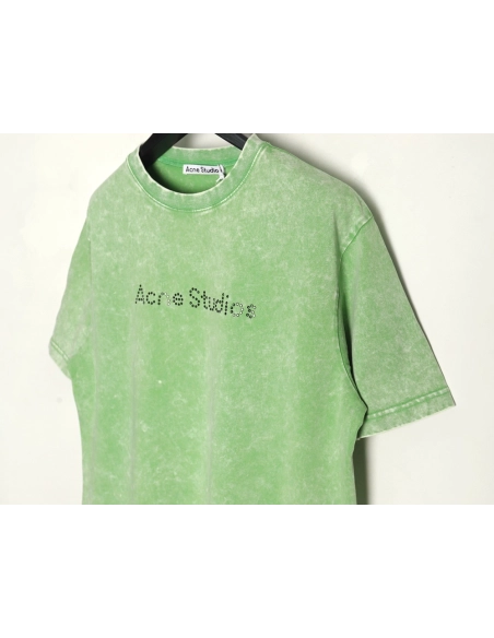 Acne Studios Beaded Lettering Short Sleeve TShirt,Acne Studios T Shirt,Tshirt,Hiqh quality low price,free shipping