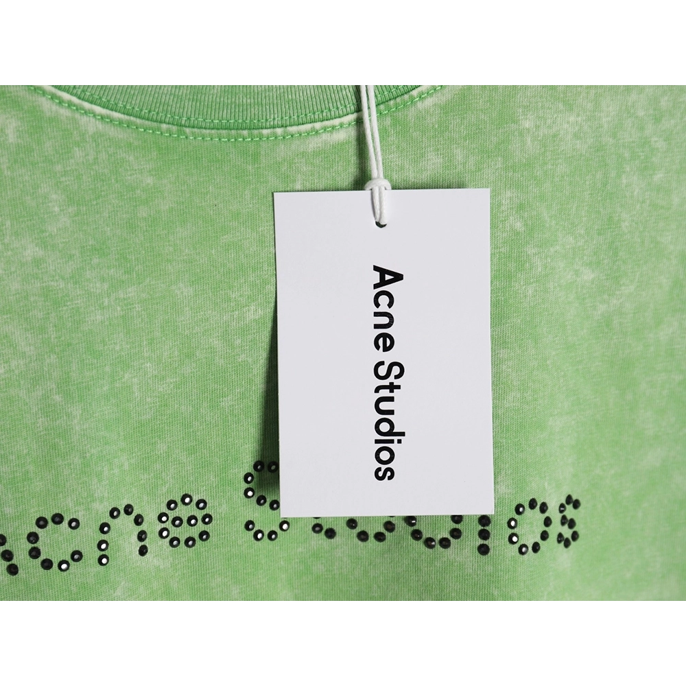 Acne Studios Beaded Lettering Short Sleeve TShirt,Acne Studios T Shirt,Tshirt,Hiqh quality low price,free shipping
