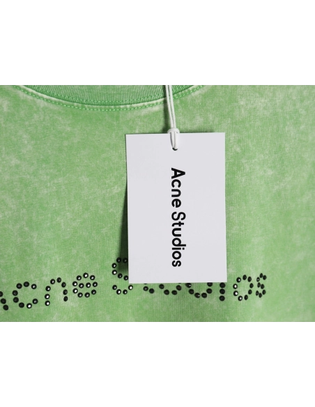 Acne Studios Beaded Lettering Short Sleeve TShirt,Acne Studios T Shirt,Tshirt,Hiqh quality low price,free shipping