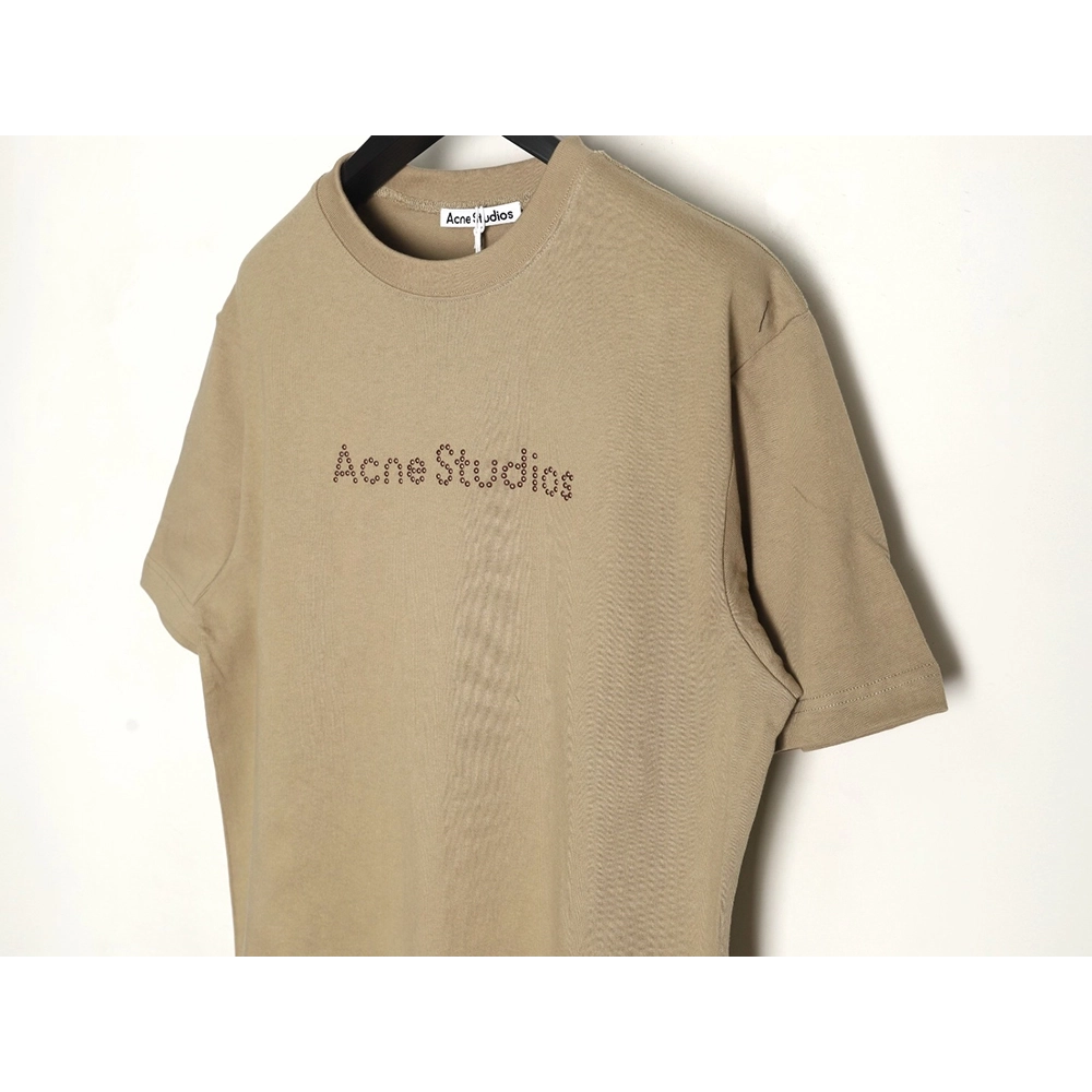 Acne Studios Beaded Lettering Short Sleeve TShirt,Acne Studios T Shirt,Tshirt,Hiqh quality low price,free shipping