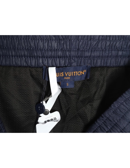 Louis Vuitton dark pattern all over print nylon beach shorts,Louis Vuitton Shorts,Shorts,Hiqh quality low price,free shipping