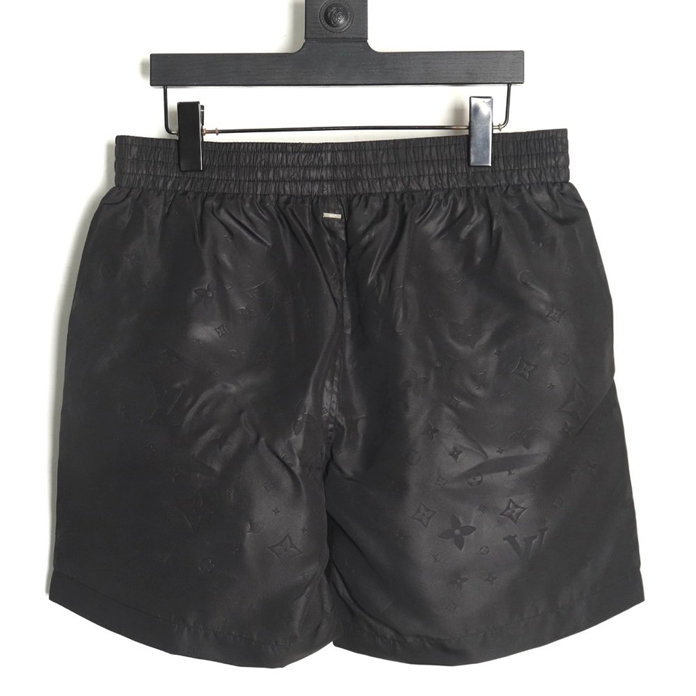 Louis Vuitton dark pattern all over print nylon beach shorts,Louis Vuitton Shorts,Shorts,Hiqh quality low price,free shipping