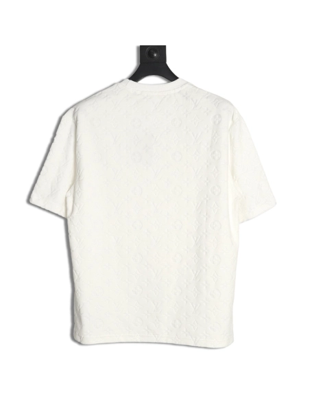 Louis Vuitton towel flocked presbyopia jacquard short sleeves,Louis Vuitton T Shirt,Tshirt,Hiqh quality low price,free shipping