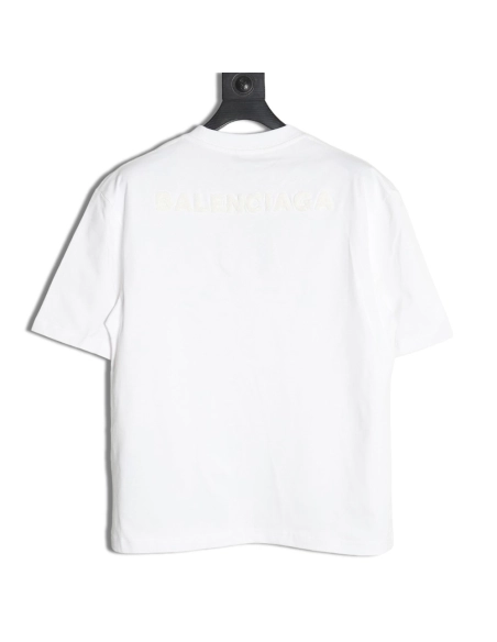 Balenciaga Double B towel embroidered short sleeves,Balenciaga T Shirt,Tshirt,Hiqh quality low price,free shipping