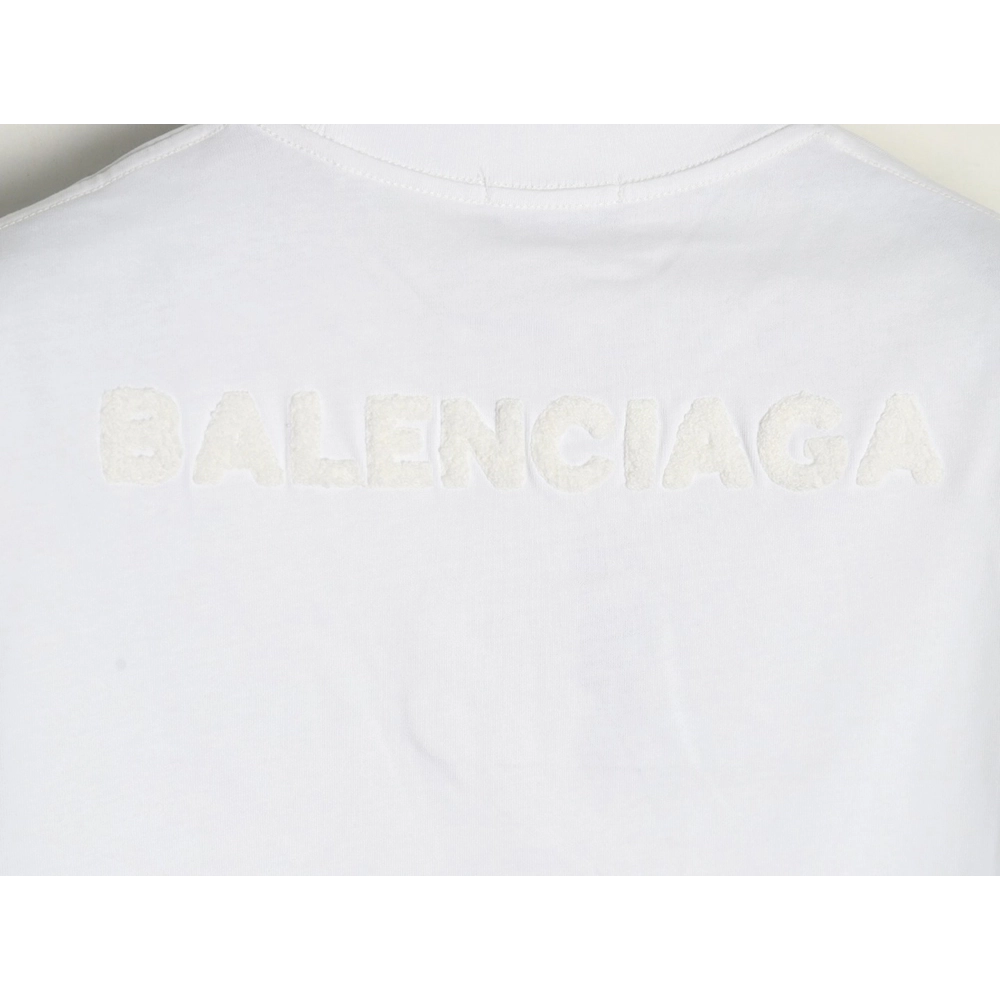 Balenciaga Double B towel embroidered short sleeves,Balenciaga T Shirt,Tshirt,Hiqh quality low price,free shipping