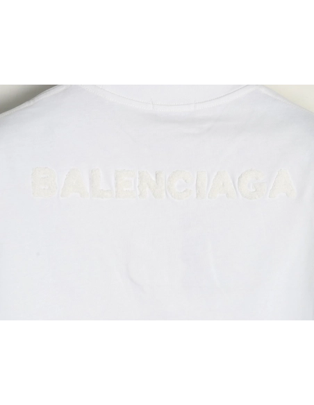 Balenciaga Double B towel embroidered short sleeves,Balenciaga T Shirt,Tshirt,Hiqh quality low price,free shipping
