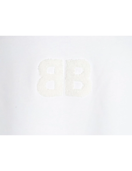 Balenciaga Double B towel embroidered short sleeves,Balenciaga T Shirt,Tshirt,Hiqh quality low price,free shipping