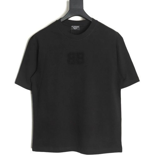 Balenciaga Double B towel embroidered short sleeves,Balenciaga T Shirt,Tshirt,Hiqh quality low price,free shipping