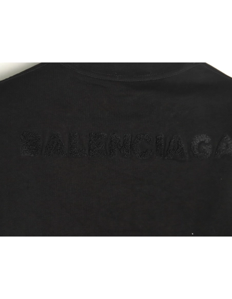 Balenciaga Double B towel embroidered short sleeves,Balenciaga T Shirt,Tshirt,Hiqh quality low price,free shipping