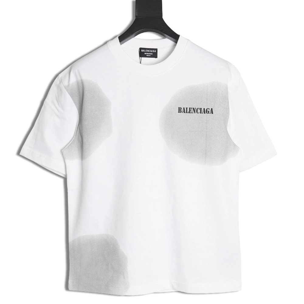 Balenciaga Back mottled multiline lettering short sleeves,Balenciaga T Shirt,Tshirt,Hiqh quality low price,free shipping