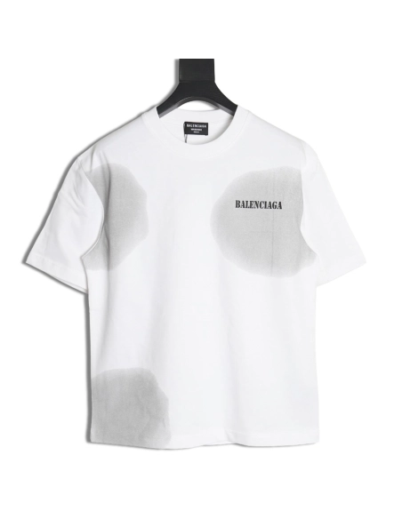 Balenciaga Back mottled multiline lettering short sleeves,Balenciaga T Shirt,Tshirt,Hiqh quality low price,free shipping