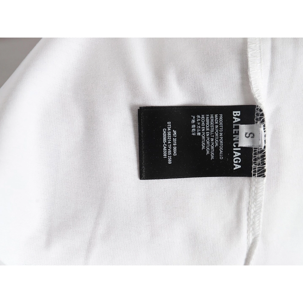 Balenciaga Back mottled multiline lettering short sleeves,Balenciaga T Shirt,Tshirt,Hiqh quality low price,free shipping