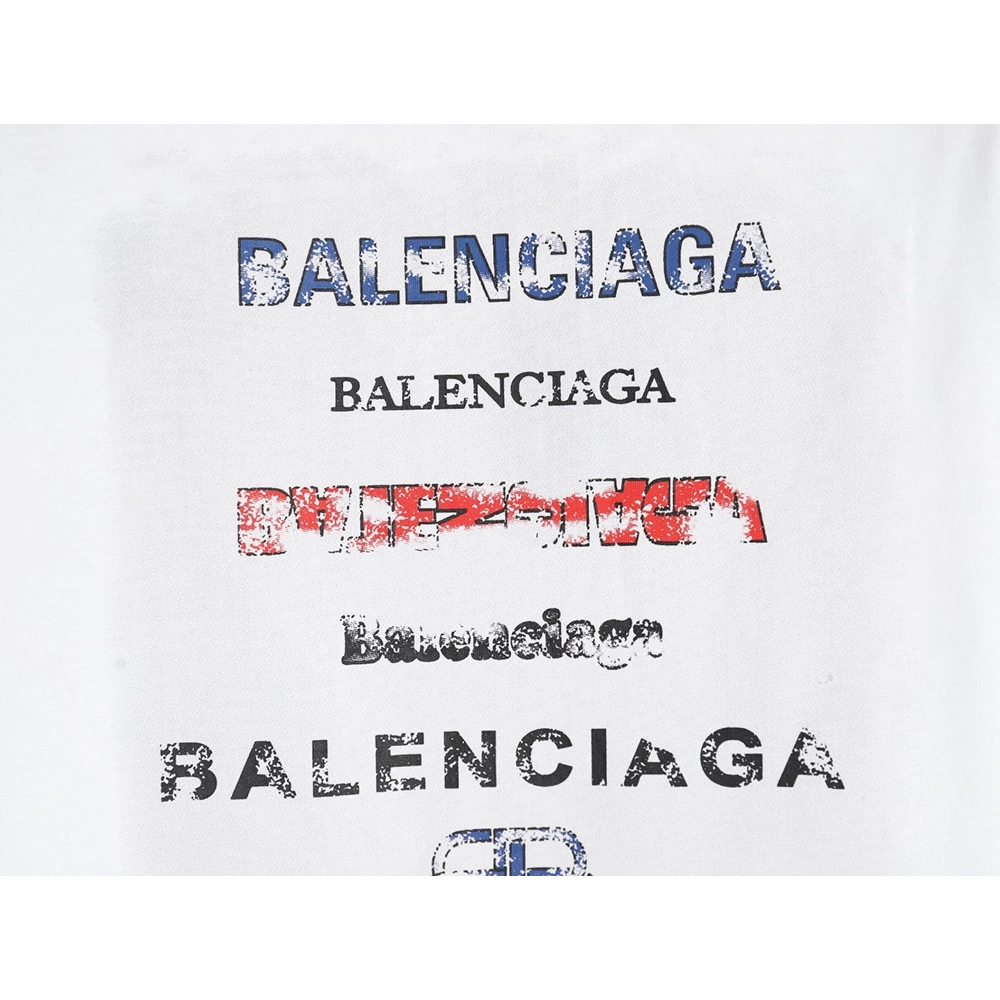 Balenciaga Back mottled multiline lettering short sleeves,Balenciaga T Shirt,Tshirt,Hiqh quality low price,free shipping