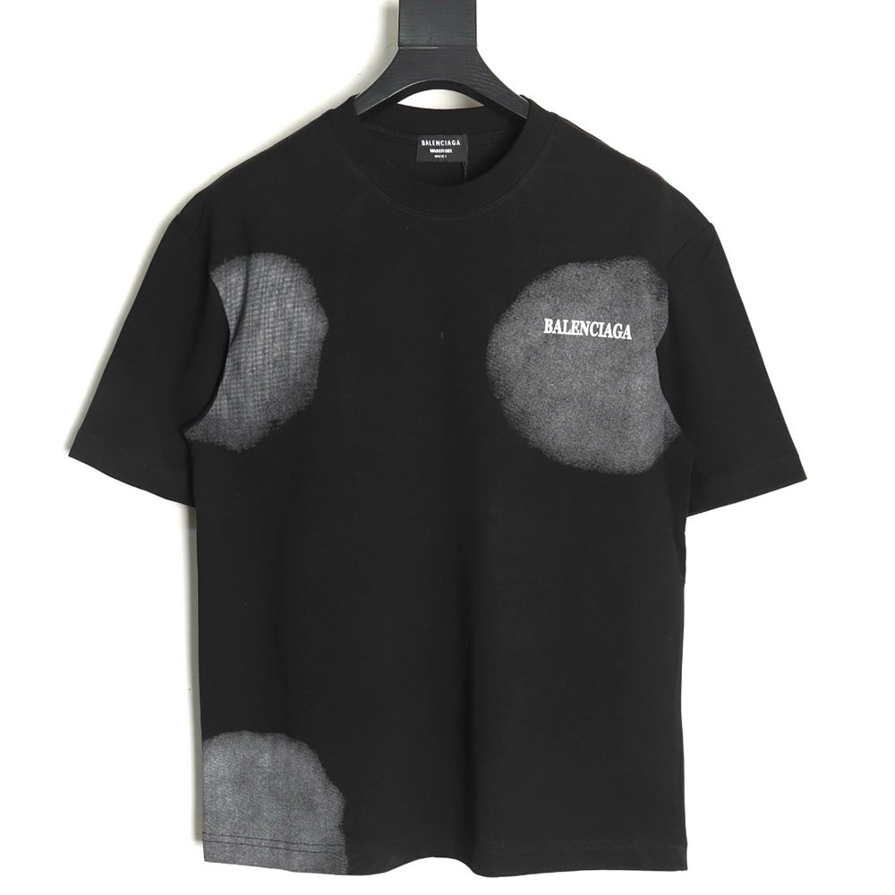Balenciaga Back mottled multiline lettering short sleeves,Balenciaga T Shirt,Tshirt,Hiqh quality low price,free shipping