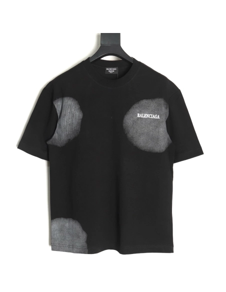 Balenciaga Back mottled multiline lettering short sleeves,Balenciaga T Shirt,Tshirt,Hiqh quality low price,free shipping
