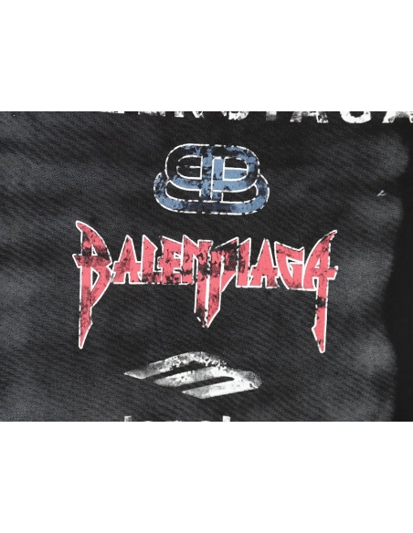 Balenciaga Back mottled multiline lettering short sleeves,Balenciaga T Shirt,Tshirt,Hiqh quality low price,free shipping