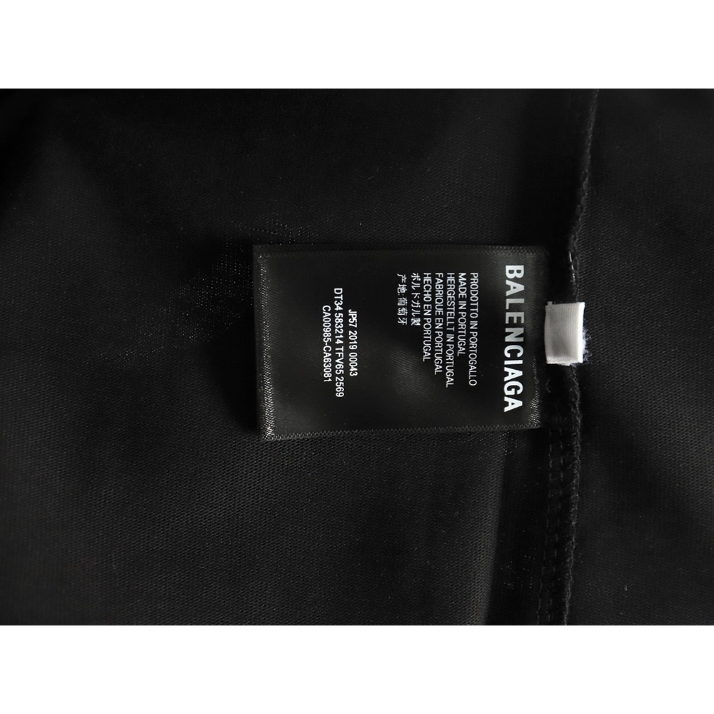 Balenciaga Back mottled multiline lettering short sleeves,Balenciaga T Shirt,Tshirt,Hiqh quality low price,free shipping