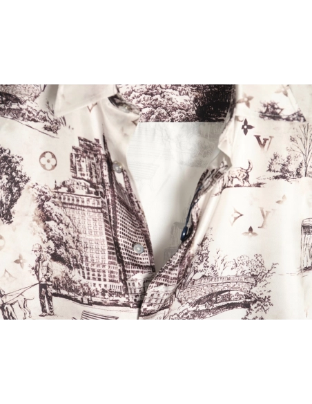 Louis Vuitton urban mulberry silk longsleeved shirt,Louis Vuitton Shirt,Shirt,Hiqh quality low price,free shipping