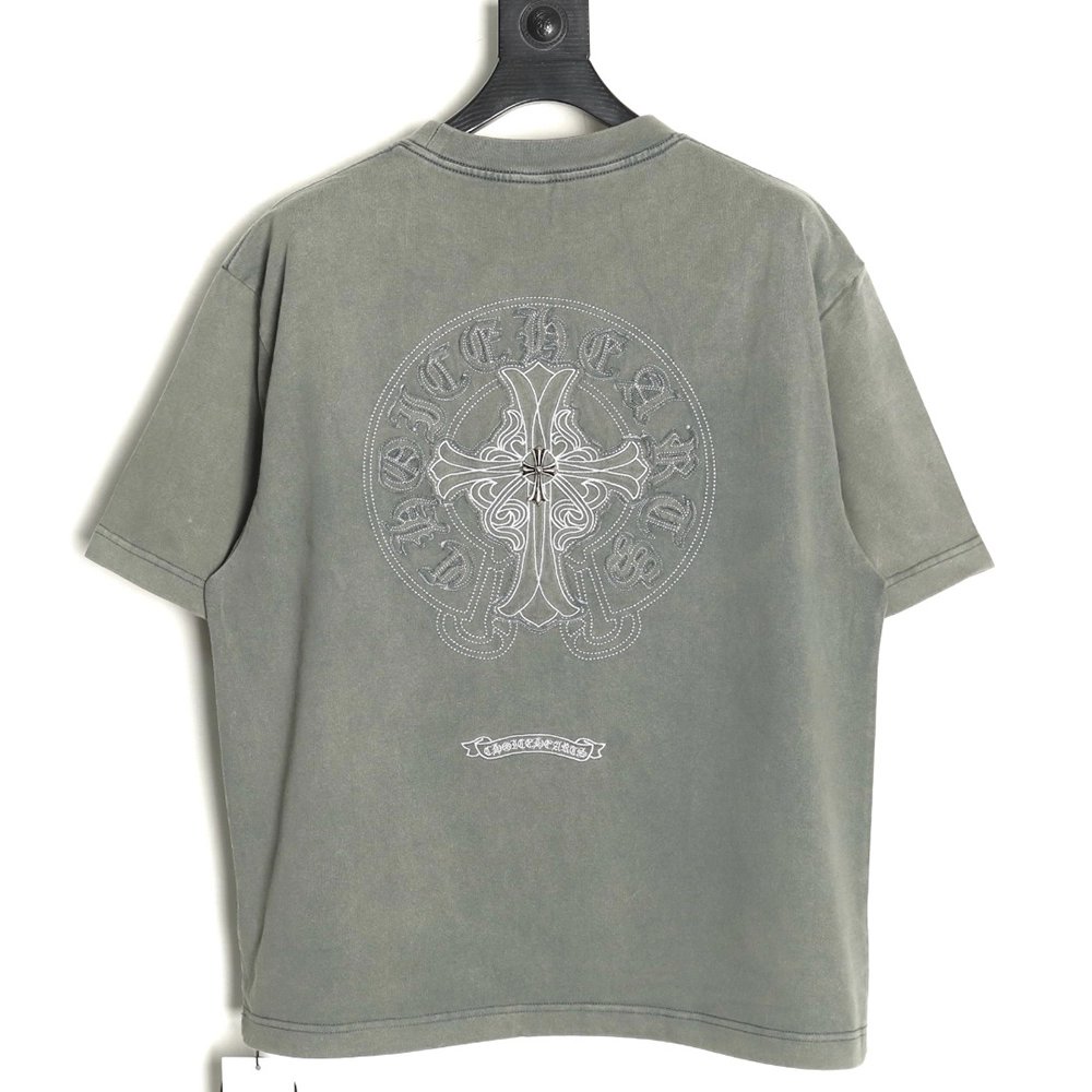 Chrome hearts horseshoe flower logo short sleeve Tshirt,Chrome Hearts T Shirt,Tshirt,Hiqh quality low price,free shipping