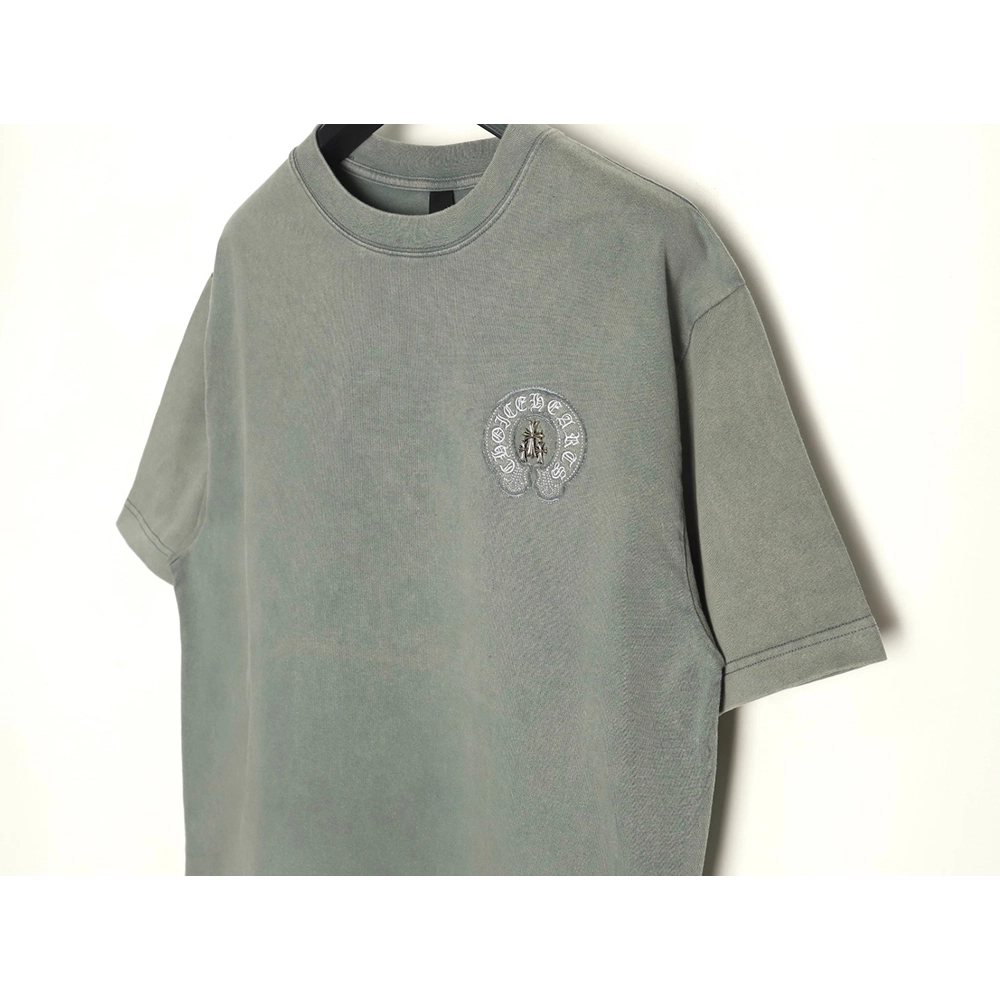 Chrome hearts horseshoe flower logo short sleeve Tshirt,Chrome Hearts T Shirt,Tshirt,Hiqh quality low price,free shipping