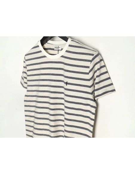 Saint Laurent black and white striped shortsleeved Tshirt,Saint Laurent T Shirt,Tshirt,Hiqh quality low price,free shipping