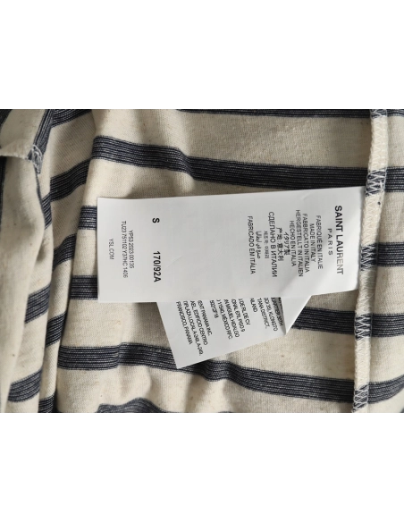 Saint Laurent black and white striped shortsleeved Tshirt,Saint Laurent T Shirt,Tshirt,Hiqh quality low price,free shipping
