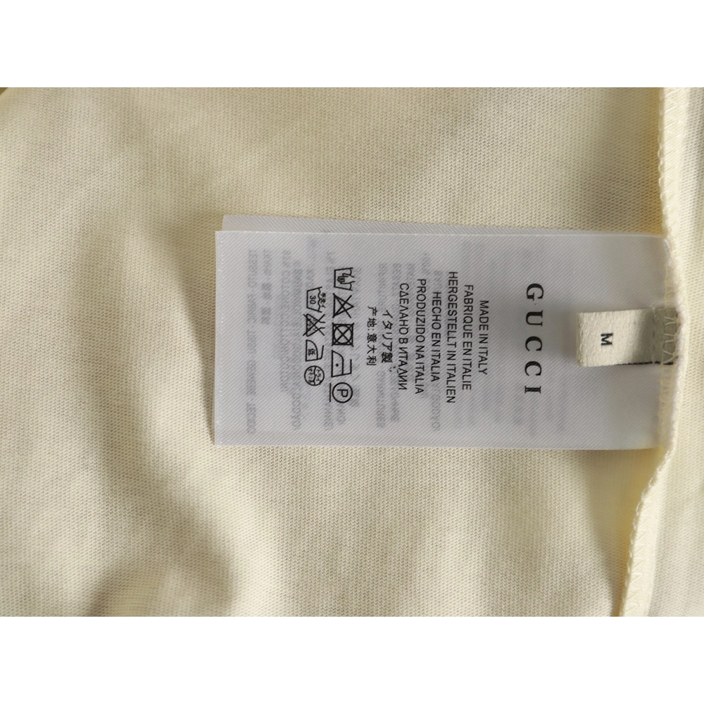 Gucci funny cartoon print round neck short sleeves,Gucci T Shirt,Tshirt,Hiqh quality low price,free shipping