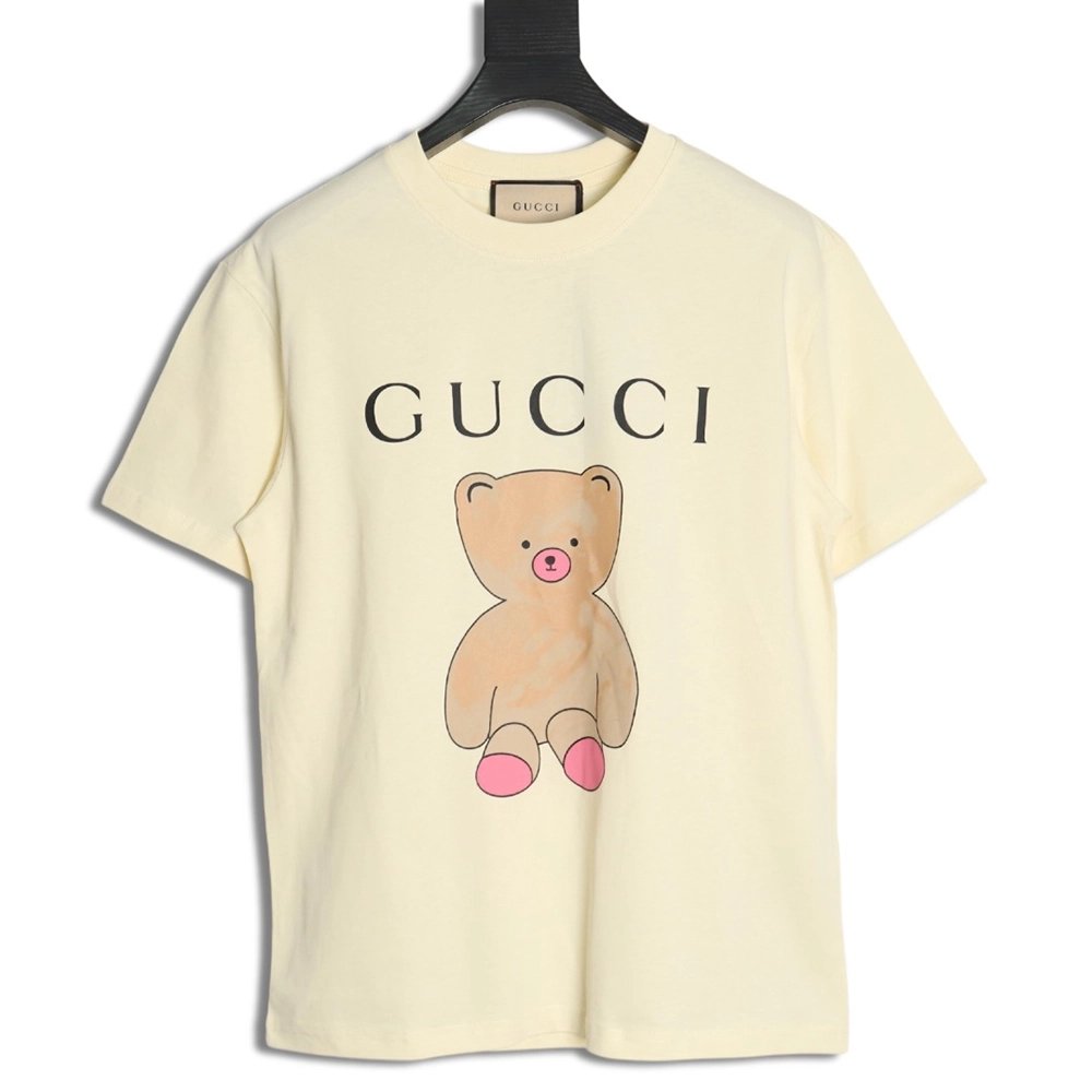 Gucci funny cartoon print round neck short sleeves,Gucci T Shirt,Tshirt,Hiqh quality low price,free shipping