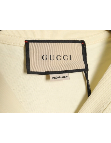 Gucci funny cartoon print round neck short sleeves,Gucci T Shirt,Tshirt,Hiqh quality low price,free shipping