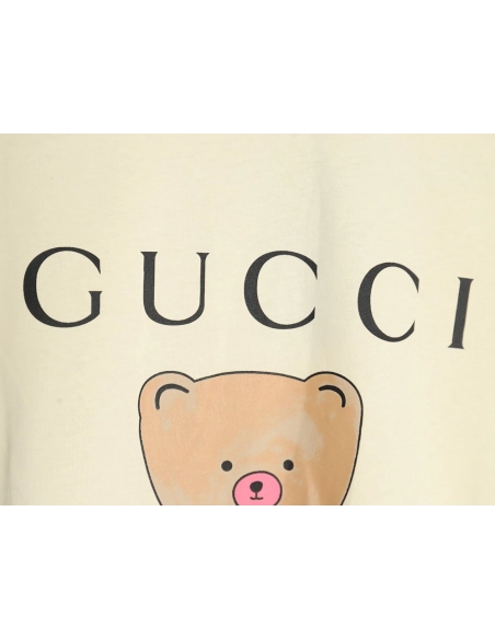 Gucci funny cartoon print round neck short sleeves,Gucci T Shirt,Tshirt,Hiqh quality low price,free shipping