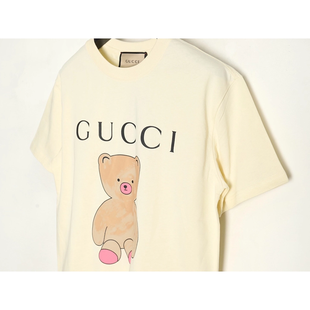 Gucci funny cartoon print round neck short sleeves,Gucci T Shirt,Tshirt,Hiqh quality low price,free shipping