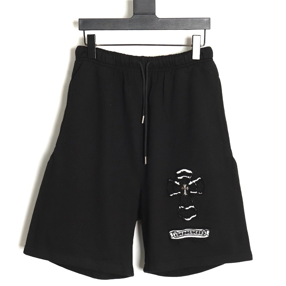 Chrome Hearts Horseshoe Distressed Sanskrit Shorts,Chrome Hearts Short,Shorts,Hiqh quality low price,free shipping