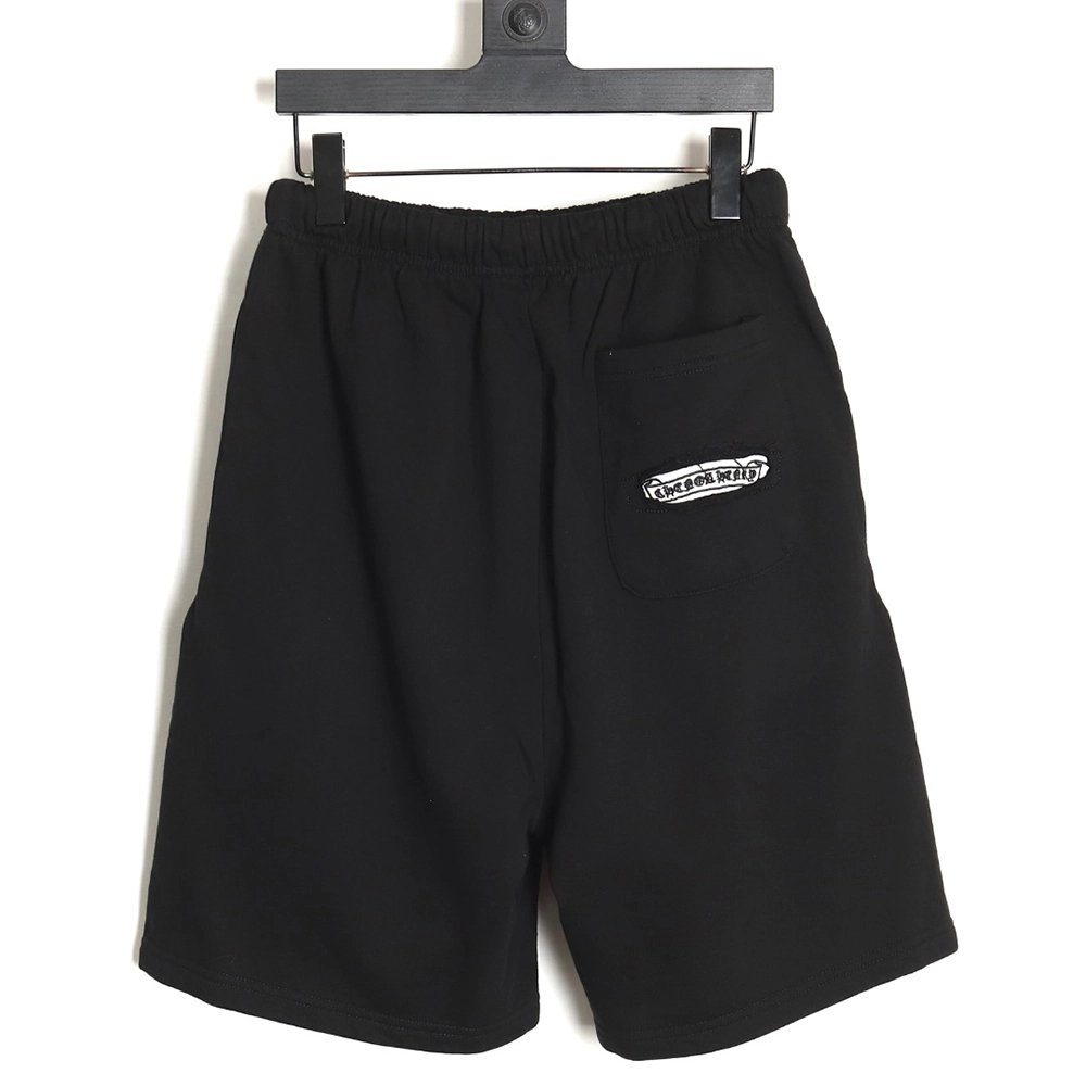 Chrome Hearts Horseshoe Distressed Sanskrit Shorts,Chrome Hearts Short,Shorts,Hiqh quality low price,free shipping