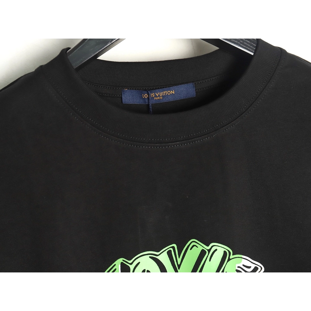 Louis Vuitton colorful lettering logo print short sleeves,Louis Vuitton T Shirt,Tshirt,Hiqh quality low price,free shipping