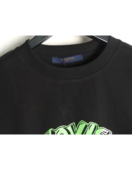 Louis Vuitton colorful lettering logo print short sleeves,Louis Vuitton T Shirt,Tshirt,Hiqh quality low price,free shipping