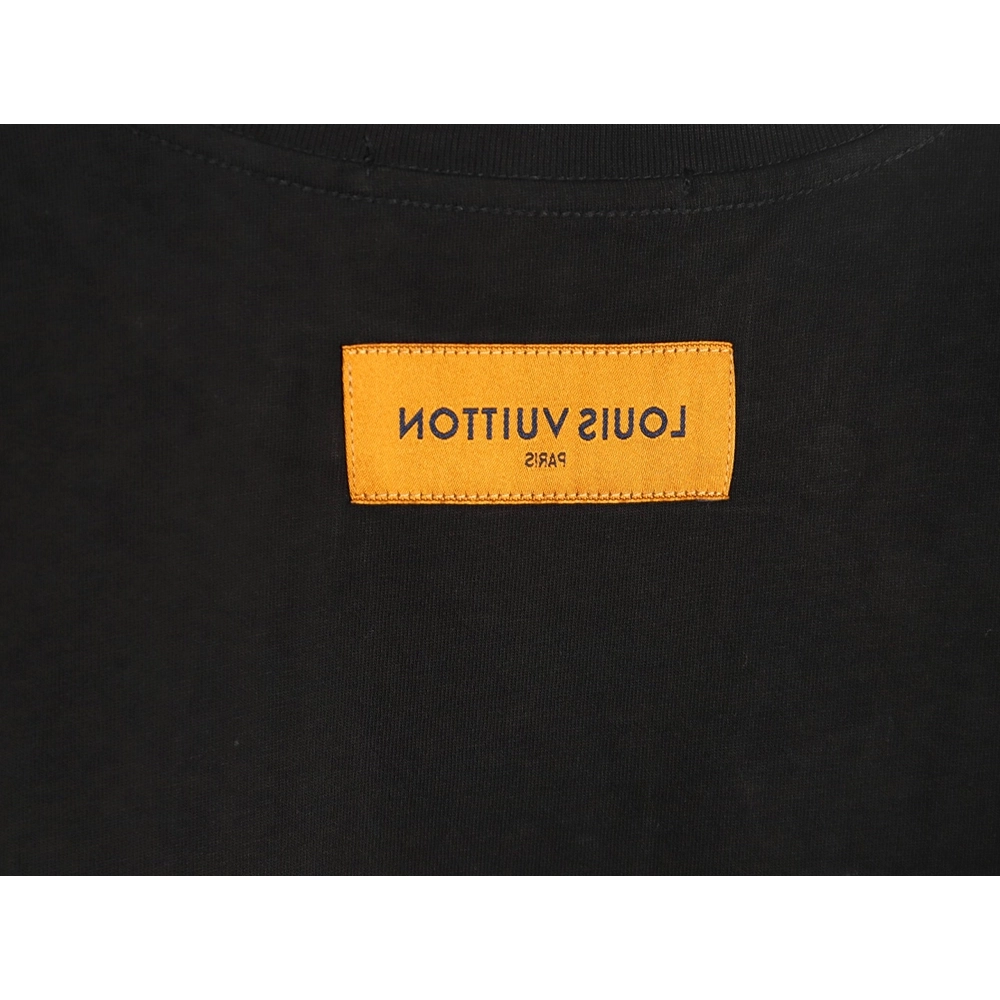 Louis Vuitton colorful lettering logo print short sleeves,Louis Vuitton T Shirt,Tshirt,Hiqh quality low price,free shipping