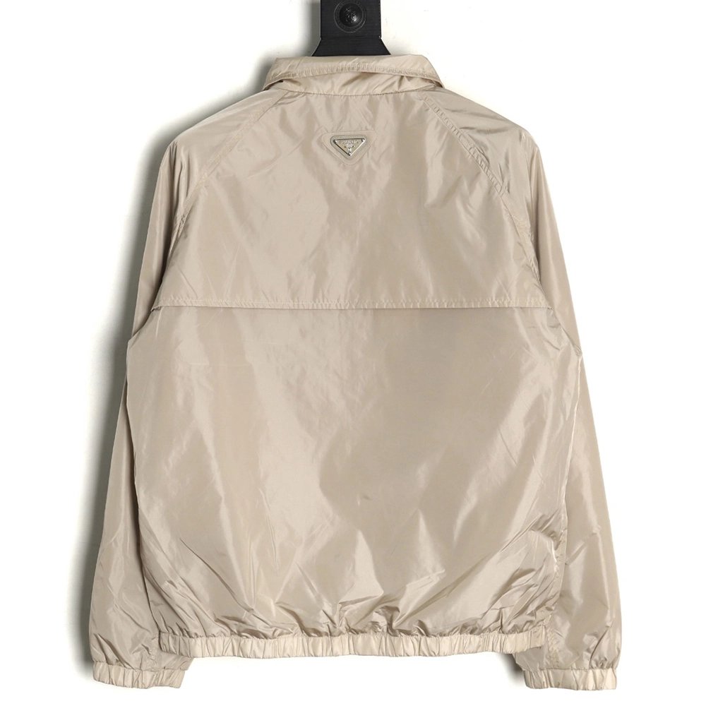 Prada back triangle logo light jacket,Prada Jacket,Jacket,Hiqh quality low price,free shipping