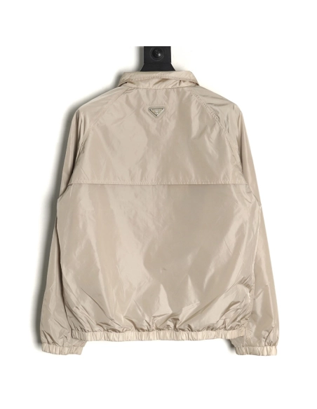 Prada back triangle logo light jacket,Prada Jacket,Jacket,Hiqh quality low price,free shipping