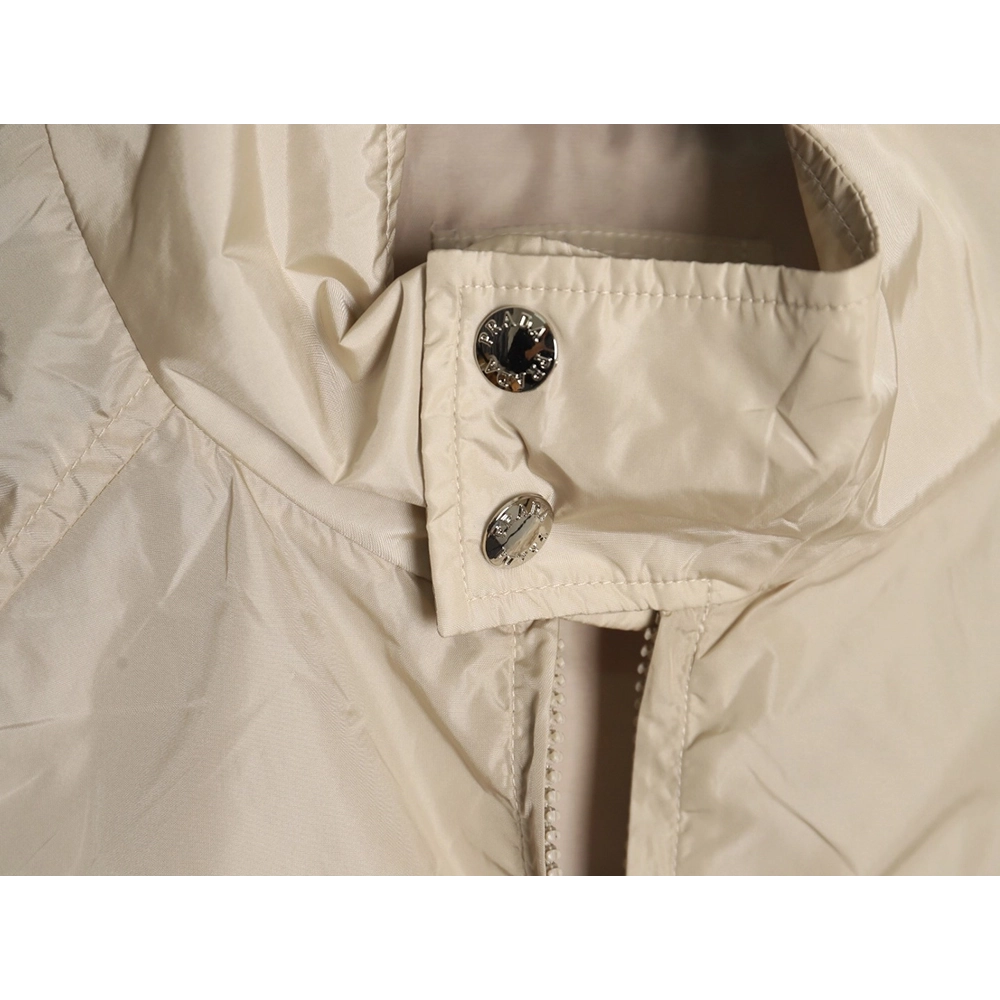 Prada back triangle logo light jacket,Prada Jacket,Jacket,Hiqh quality low price,free shipping