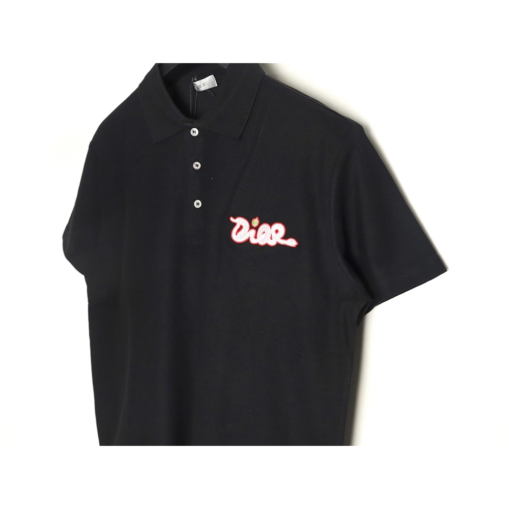 Dior KAWS Year of the Snake logo shortsleeved polo shirt,Dior Shirt,Shirt,Hiqh quality low price,free shipping