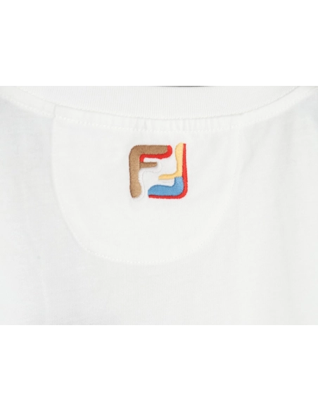 Fendi FF colorful embroidered pocket zipper shortsleeved Tshirt,Fendi T Shirt,Tshirt,Hiqh quality low price,free shipping