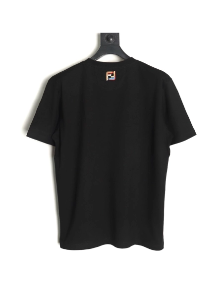 Fendi FF colorful embroidered pocket zipper shortsleeved Tshirt,Fendi T Shirt,Tshirt,Hiqh quality low price,free shipping
