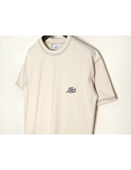 Ami chest embroidered logo short sleeve Tshirt,Ami T Shirt,Tshirt,Hiqh quality low price,free shipping
