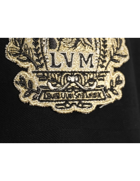 Louis Vuitton Gold Thread Badge Checkerboard Short Sleeves,Louis Vuitton T Shirt,Tshirt,Hiqh quality low price,free shipping