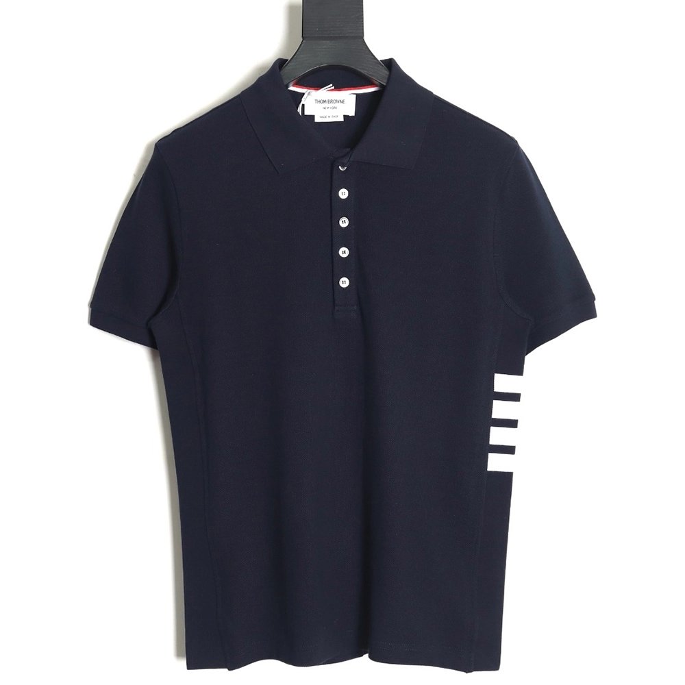Thom Browne classic side fourbar Polo short sleeve,Thom Browne Shirt,Shirt,Hiqh quality low price,free shipping